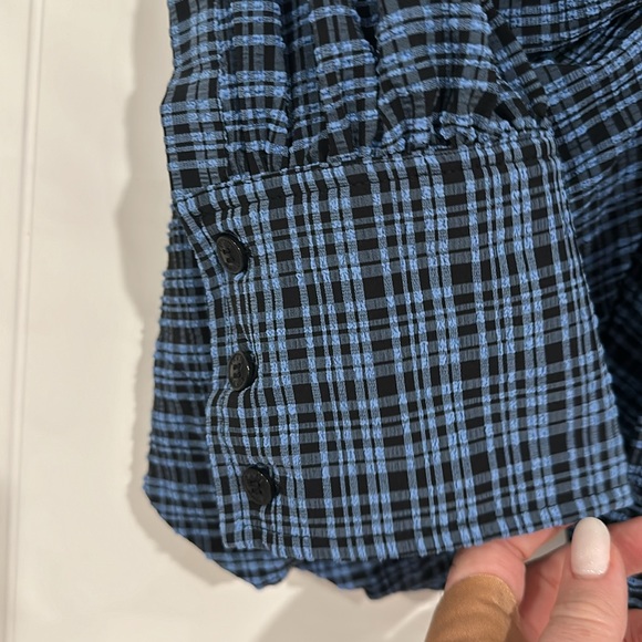 GANNI
Seersucker Wrap Shirt/ Jacket NWT - Picture 6 of 8